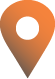 An orange map pinpoint